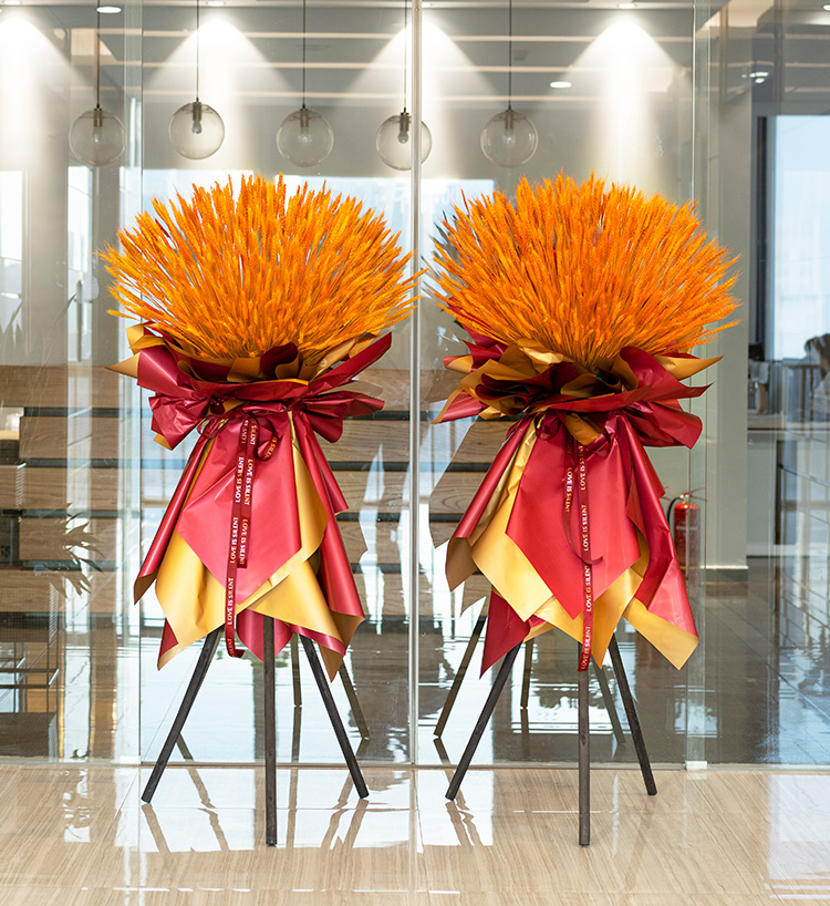 Big Business Grand Opening Wheat Baskets — alternate view