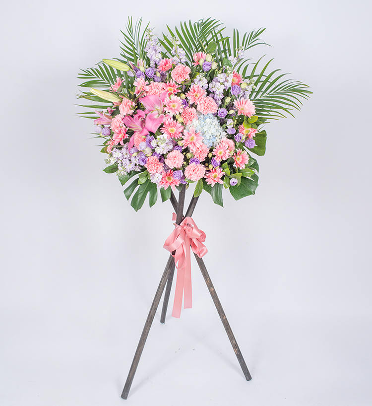 Flowers Bring Fortune Grand Opening Basket