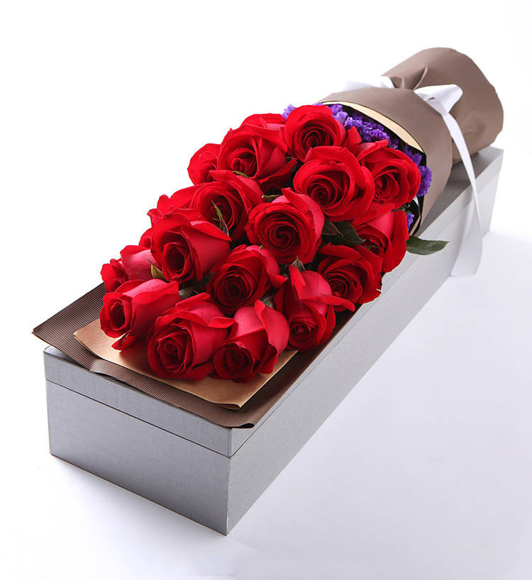 Nineteen Corolla Red Roses Bouquet — alternate view