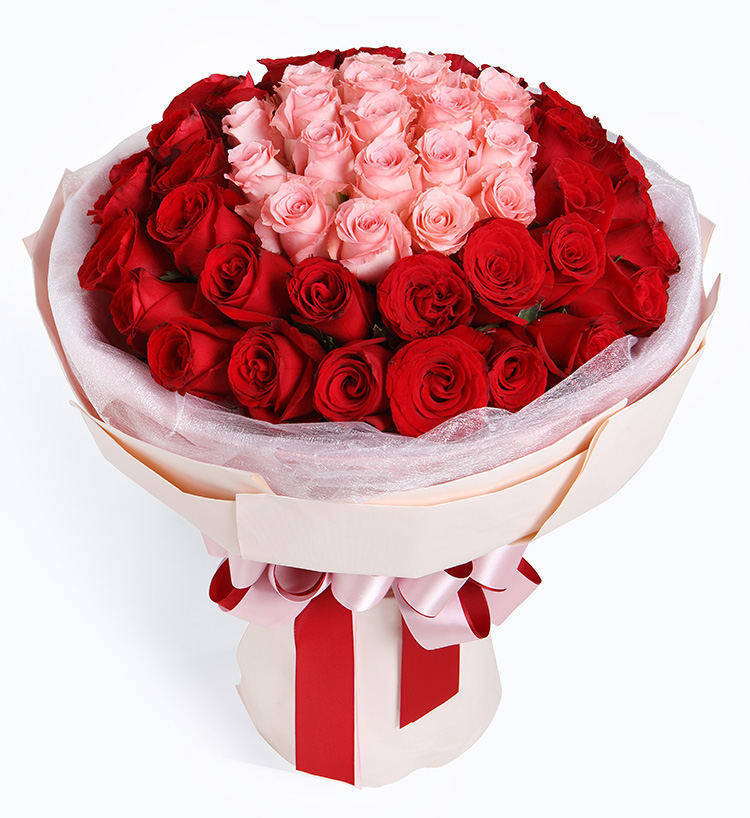 Fifty Diana Pink Roses Bouquet