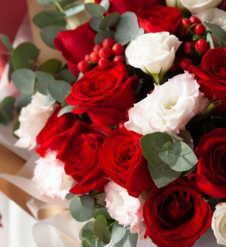 Eleven Roses Bouquet — alternate view