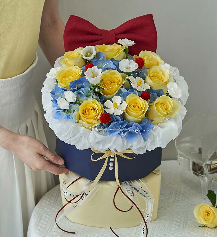 Nine Roses Bouquet