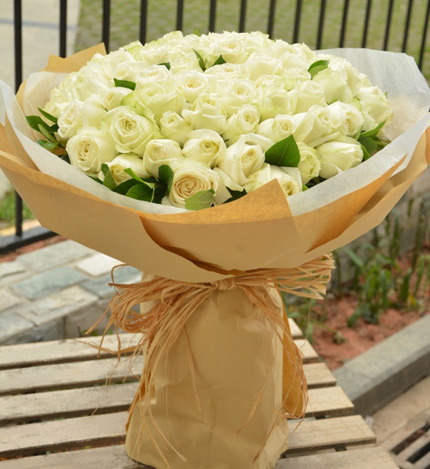 99 Roses Bouquet — alternate view