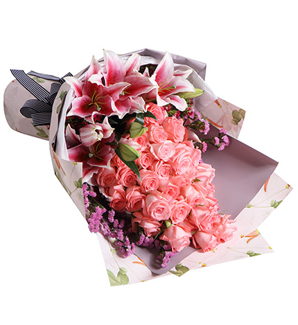 Thirty-three Roses Bouquet — alternate view