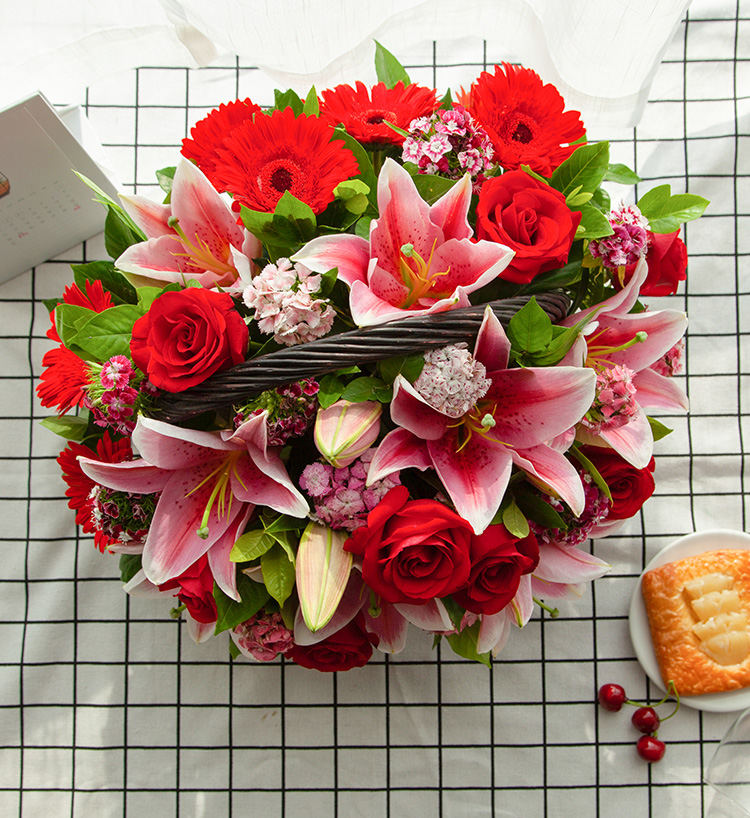 Two Corolla Roses Bouquet — alternate view