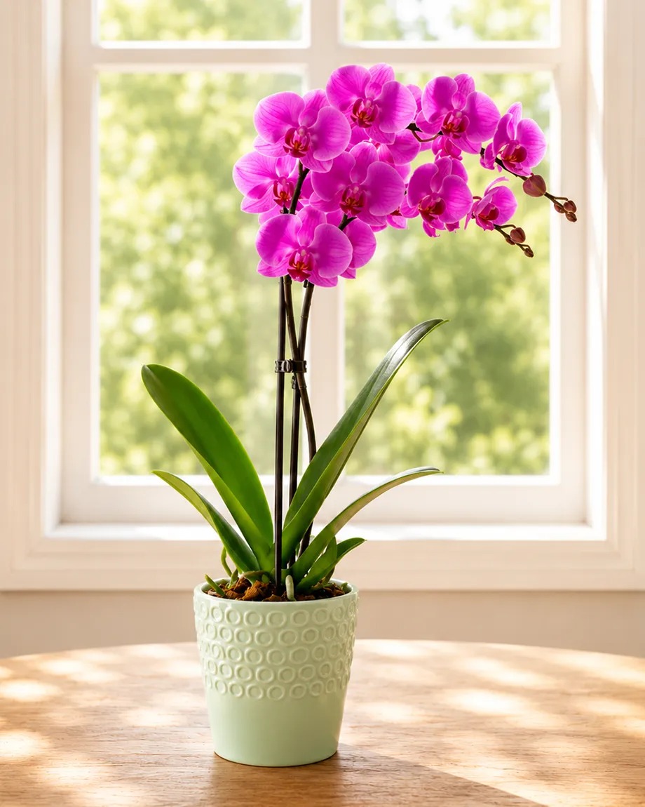 Purple Orchid Planter