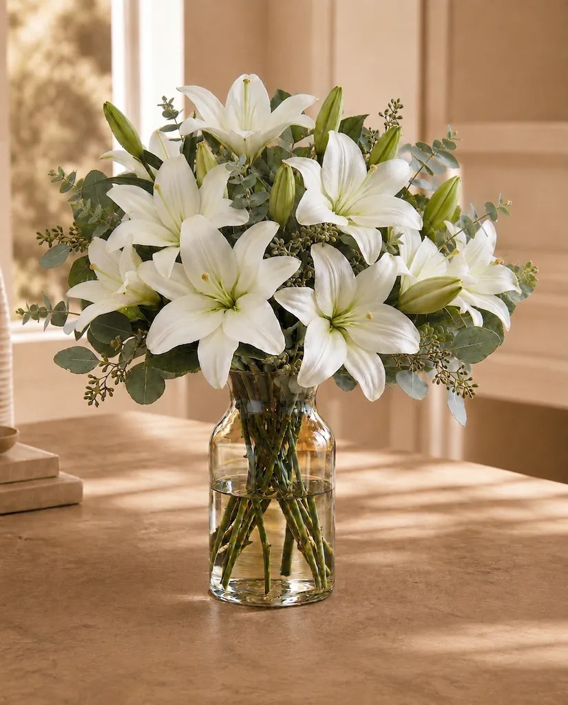 White Lilies Bouquet